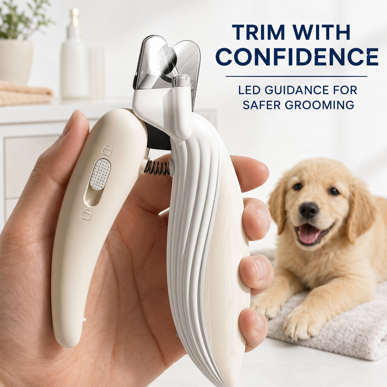 LED Pet Nail Clipper with Safety Guard