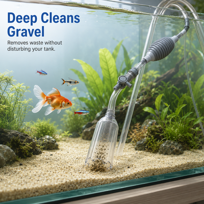 Fish tank water changer gadget automatic suction device siphon tube small water pump pipe water replacement cleaning fecal suction cleaner sand cleaner